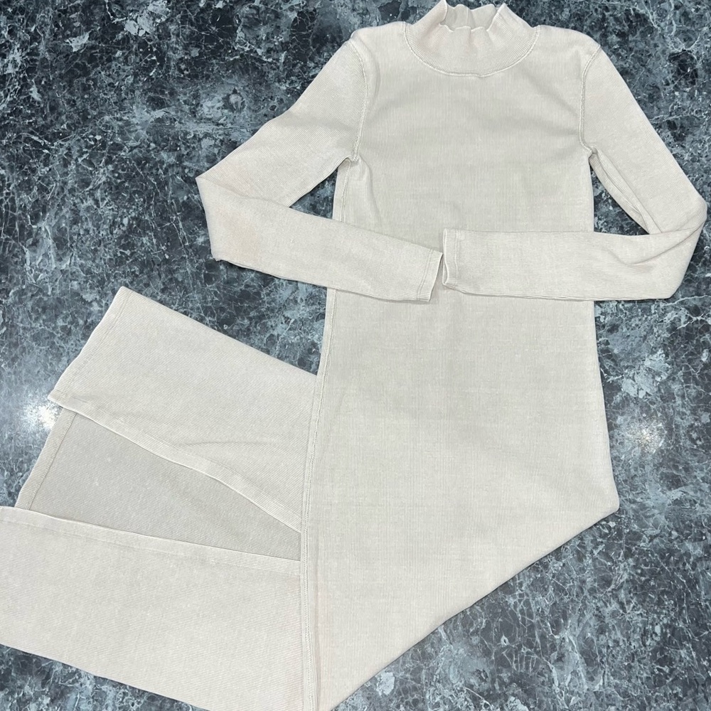 Zara turtleneck long sleeve bodycon dress size medium